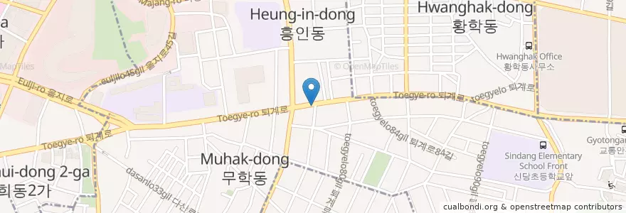 Mapa de ubicacion de 이북집찹쌀순대 en كوريا الجنوبية, سول.