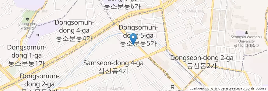 Mapa de ubicacion de 우리은행 en كوريا الجنوبية, سول, 성북구.