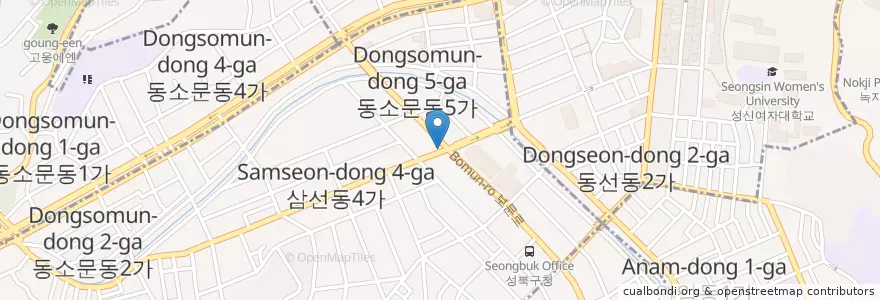 Mapa de ubicacion de 지민약국 en Zuid-Korea, Seoel, 성북구.