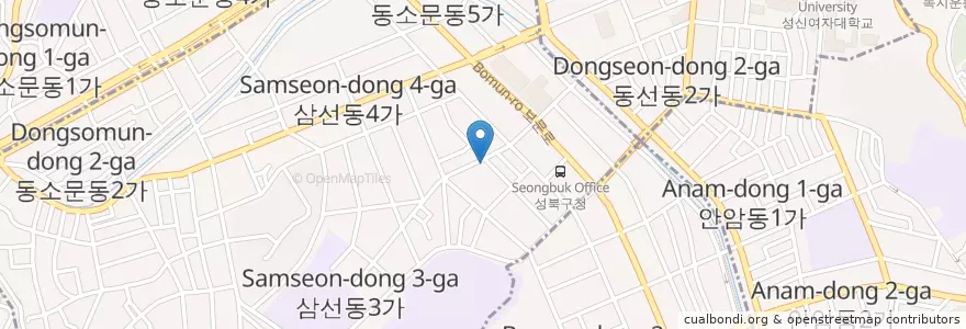 Mapa de ubicacion de 반석교회 en 대한민국, 서울, 성북구.