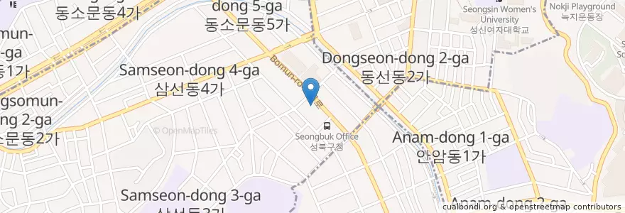 Mapa de ubicacion de 중화명가2F en Corea Del Sud, Seul, 성북구.