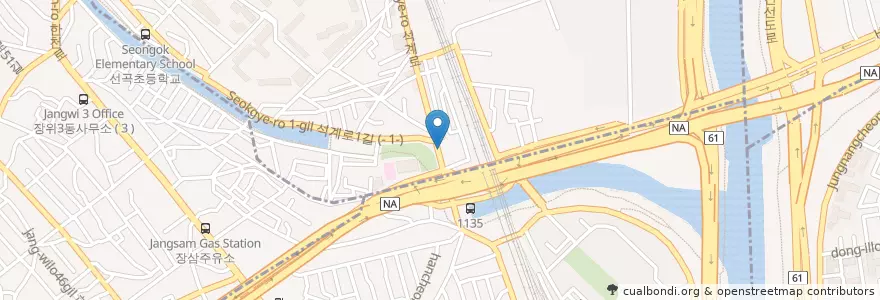 Mapa de ubicacion de 뉴석계프라자약국 en 대한민국, 서울, 노원구, 월계1동.