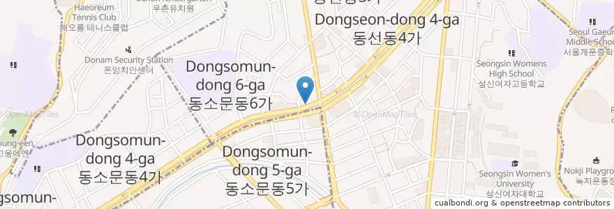 Mapa de ubicacion de 하나투자금융 en Corée Du Sud, Séoul, 성북구.