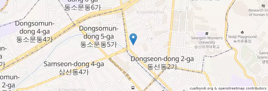 Mapa de ubicacion de 보배반점 en Corée Du Sud, Séoul, 성북구.