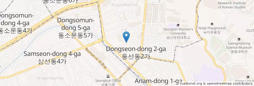 Mapa de ubicacion de 하남돼지집 en Corée Du Sud, Séoul, 성북구.