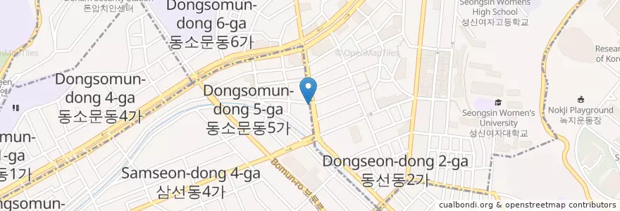Mapa de ubicacion de 초밥좋은날 en Corea Del Sud, Seul, 성북구.