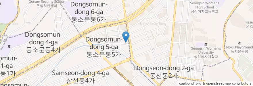 Mapa de ubicacion de 뚜레곱창 en Corea Del Sud, Seul, 성북구.
