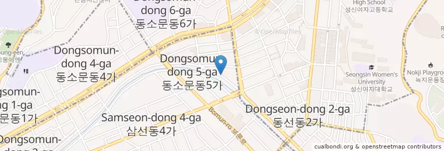 Mapa de ubicacion de 영석이네(목고기갈비살) en Corea Del Sur, Seúl, 성북구.