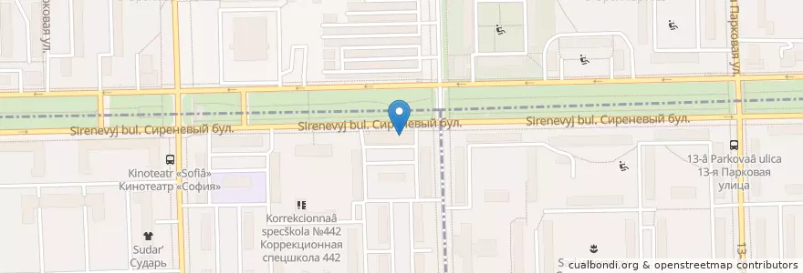 Mapa de ubicacion de Старый Лекарь en Rusia, Distrito Federal Central, Москва, Восточный Административный Округ, Район Измайлово.
