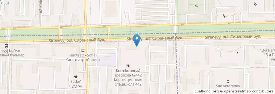 Mapa de ubicacion de Травматологический пункт при поликлинике №175 en Rússia, Distrito Federal Central, Москва, Восточный Административный Округ, Район Измайлово.