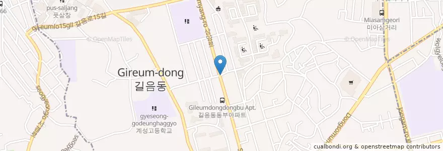 Mapa de ubicacion de Hi(치킨호프) en Korea Selatan, 서울, 성북구, 길음1동, 길음1동.
