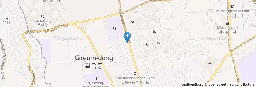 Mapa de ubicacion de 나래치원.태권도 en South Korea, Seoul, Seongbuk-Gu, Gireum 1(Il)-Dong, Gireum 1(Il)-Dong.