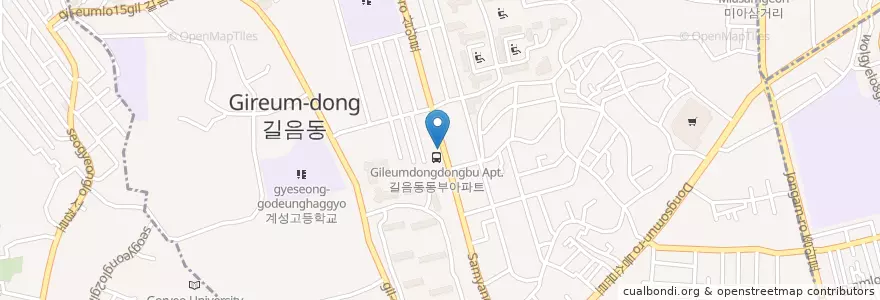 Mapa de ubicacion de 보고또보고 en Coreia Do Sul, Seul, 성북구, 길음1동, 길음1동.