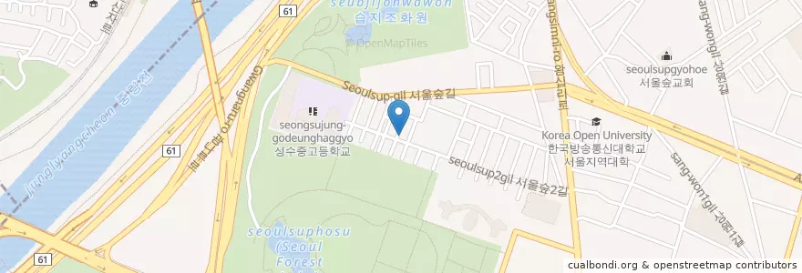Mapa de ubicacion de Sabaiarom en Corea Del Sud, Seul, 성동구, 성수1가1동, 성수1가1동.