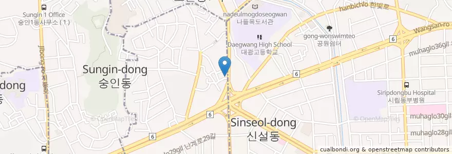 Mapa de ubicacion de 유신자원(고물상) en Corea Del Sur, Seúl.