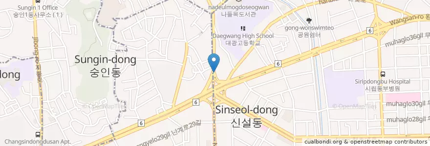 Mapa de ubicacion de 오렌지모터스 en کره جنوبی, سئول.