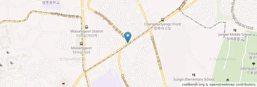 Mapa de ubicacion de 라이브7080 en Corée Du Sud, Séoul, 성북구.