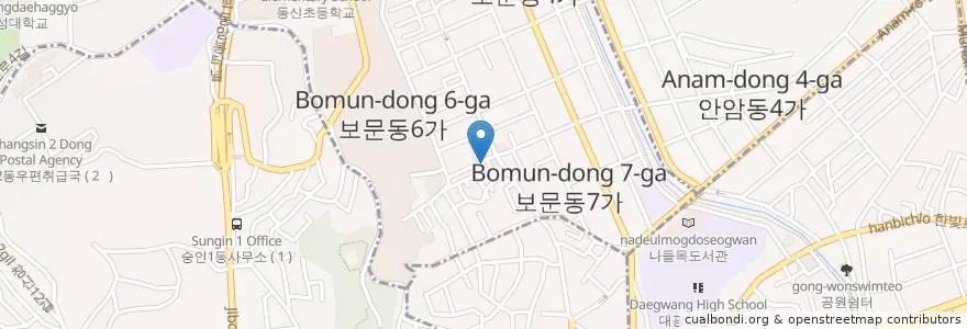 Mapa de ubicacion de 삼성영어수학학원 en Güney Kore, Seul.