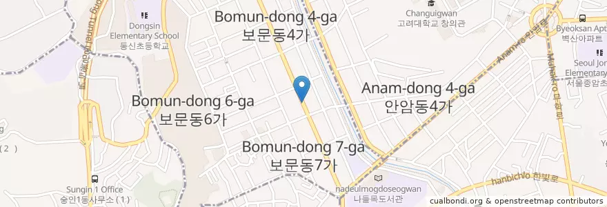 Mapa de ubicacion de 이용짬뽕전문 짬뽕을 잘하는집 en Zuid-Korea, Seoel.