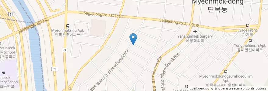 Mapa de ubicacion de 요한어린이집 en کره جنوبی, سئول, 중랑구.