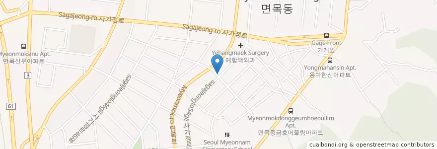 Mapa de ubicacion de 환호프 en Республика Корея, Сеул, 중랑구.