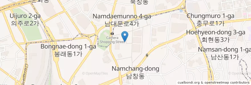 Mapa de ubicacion de 남대문갈치조림골목 en 大韓民国, ソウル, 中区.