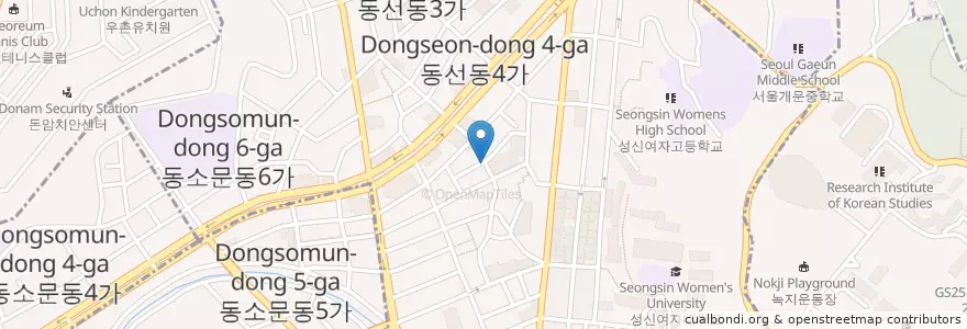 Mapa de ubicacion de 비어오크 en Zuid-Korea, Seoel, 성북구.