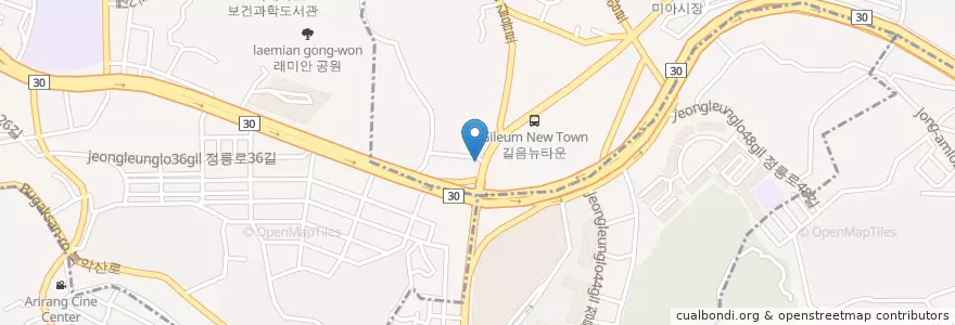 Mapa de ubicacion de 시크릿노래주점2F en Güney Kore, Seul, 성북구.