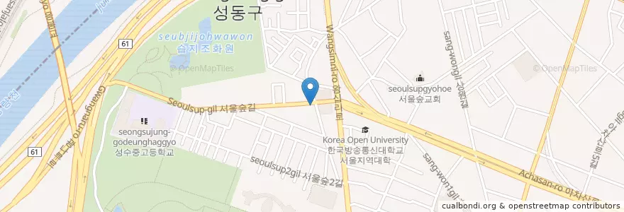 Mapa de ubicacion de 성동구보건소 en Corea Del Sur, Seúl, 성동구, 성수1가1동.