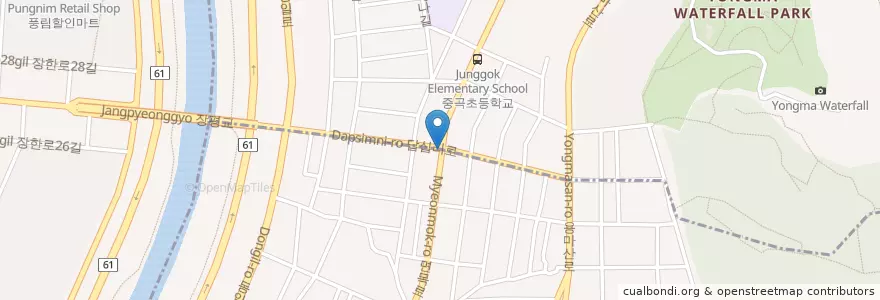 Mapa de ubicacion de 성진약국 en 대한민국, 서울, 광진구.