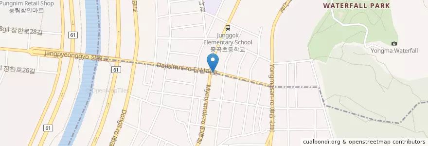 Mapa de ubicacion de 쎄시봉LIVE          비너스 en كوريا الجنوبية, سول, 광진구.