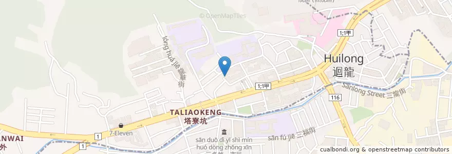 Mapa de ubicacion de 鱻活手作紡 en 台湾, 桃園市, 亀山区.