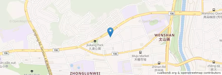 Mapa de ubicacion de 清鳳宮 en Tayvan, 新北市, Taipei, 文山區.