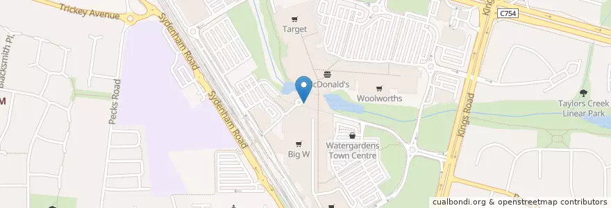Mapa de ubicacion de Hunky Dory en Austrália, Victoria, City Of Brimbank.