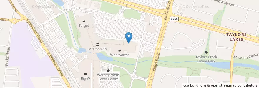 Mapa de ubicacion de Old Man Pho en Austrália, Victoria, City Of Brimbank.