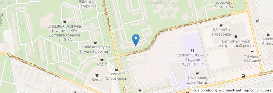 Mapa de ubicacion de Банк Москвы. Банкомат №1806 en Rússia, Distrito Federal Central, Oblast De Kursk, Городской Округ Железногорск.