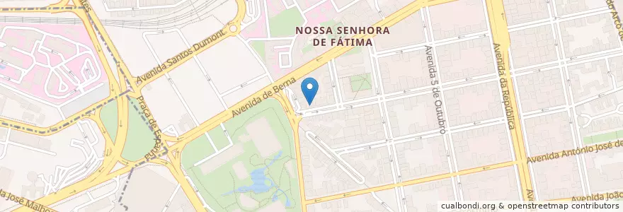 Mapa de ubicacion de Pasta Non Basta - Avenidas Novas en Португалия, Área Metropolitana De Lisboa, Лиссабон, Grande Lisboa, Лиссабон, Avenidas Novas.