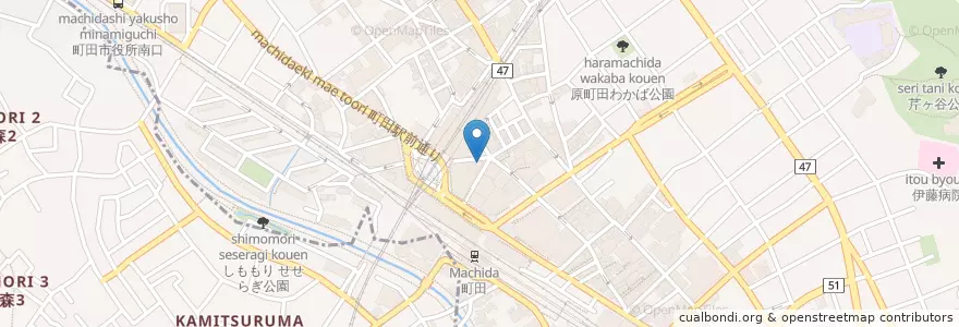 Mapa de ubicacion de マクドナルド en Japan, Tokio, 町田市.
