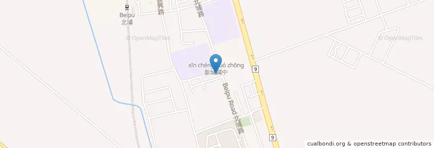 Mapa de ubicacion de 我最牛牛排館 en تايوان, مقاطعة تايوان, هوالين, 新城鄉.