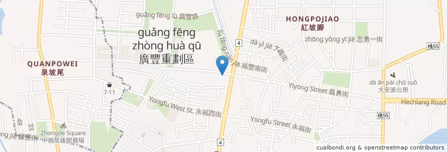 Mapa de ubicacion de 蕭益富肝膽腸胃科診所 en 台湾, 桃園市, 八徳区.