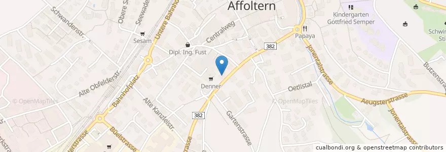 Mapa de ubicacion de Credit Suisse en 瑞士, 蘇黎世, Bezirk Affoltern, Affoltern Am Albis.