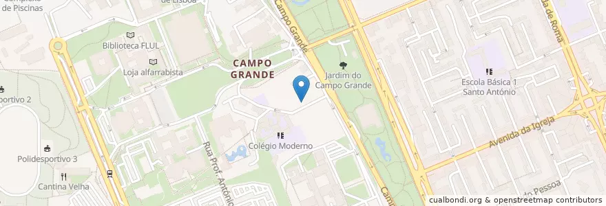 Mapa de ubicacion de Frankie Hotdogs en Portugal, Área Metropolitana De Lisboa, Lissabon, Grande Lisboa, Lissabon, Alvalade.
