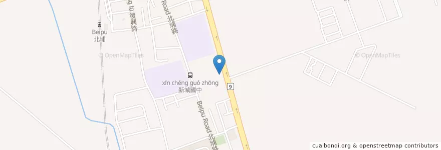 Mapa de ubicacion de 麗姿坊補習班 en Тайвань, Тайвань, Хуалянь, 新城鄉.