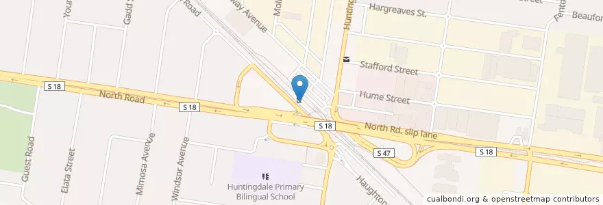 Mapa de ubicacion de Myki en Australië, Victoria, City Of Monash.