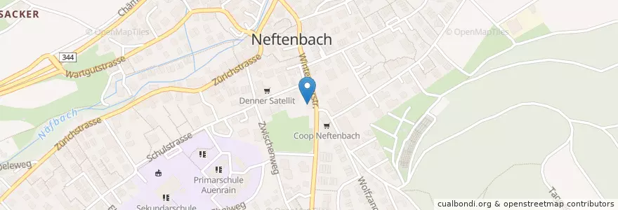 Mapa de ubicacion de Zürcher Landbank en Suisse, Zurich, Bezirk Winterthur, Neftenbach.
