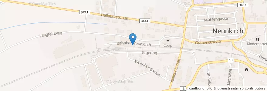 Mapa de ubicacion de Clientis BS Bank Schaffhausen en Switzerland, Schaffhausen, Bezirk Oberklettgau, Neunkirch.