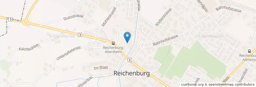 Mapa de ubicacion de Alters- und Pflegeheim zur Rose en Schweiz/Suisse/Svizzera/Svizra, Schwyz, March, Reichenburg.