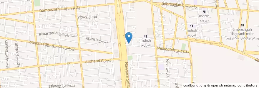 Mapa de ubicacion de ایستگاه آتش نشانی شماره ۵۲ en Iran, Teheran, شهرستان تهران, Teheran, بخش مرکزی شهرستان تهران.