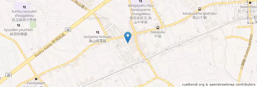 Mapa de ubicacion de 目利きの銀次 en Япония, Токио, Сэтагая.