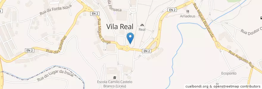 Mapa de ubicacion de Café D. Manuel en Portugal, Norte, Vila Real, Douro, Vila Real, Vila Real.